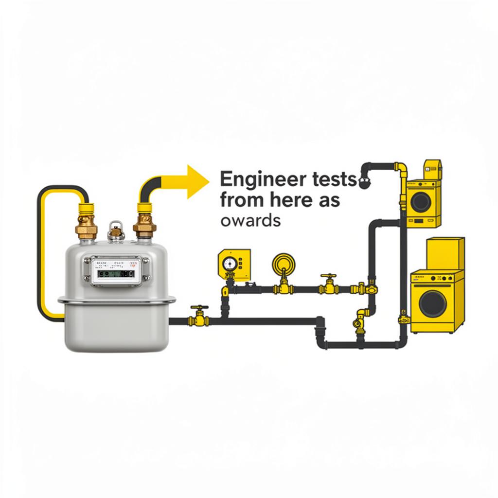 Boundary diagram showing meter as the starting point of inspection